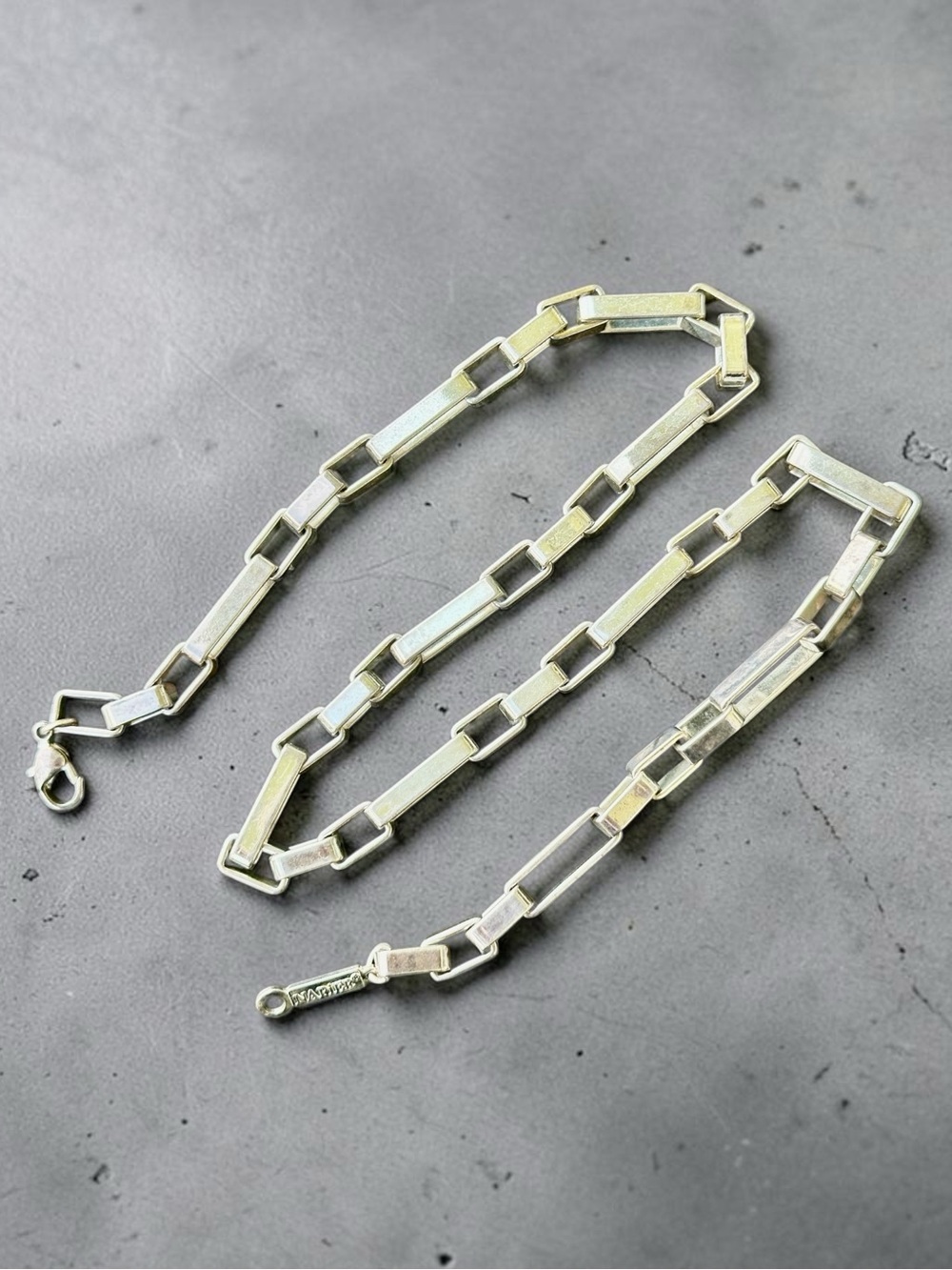 Vintage Napier 18” Paperclip Link Chain Necklace